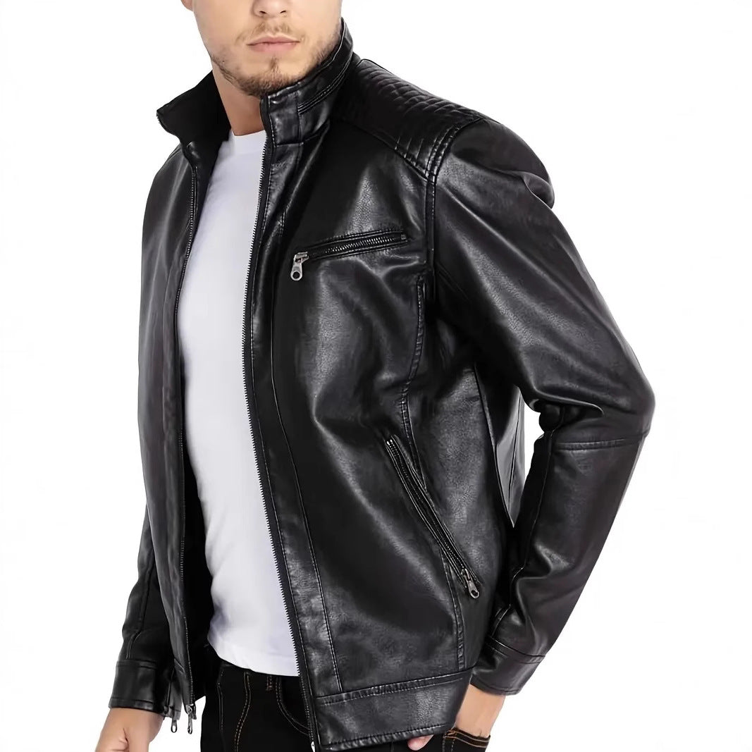 Chaqueta Biker Cuero Vintage Iron & Leather