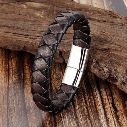 Pulsera de Cuero Biker Iron & Leather