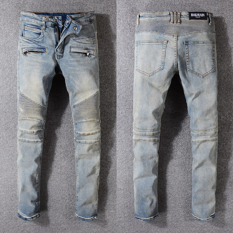 Jeans Biker Slim Fit Iron & Leather