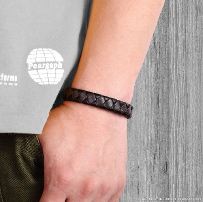Pulsera de Cuero Biker Iron & Leather