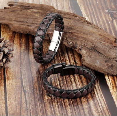 Pulsera de Cuero Biker Iron & Leather
