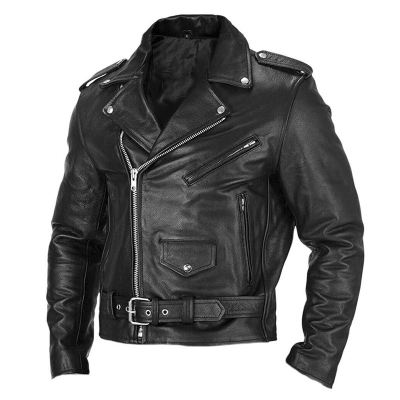 Chaqueta Biker de Cuero Premium Iron & Leather