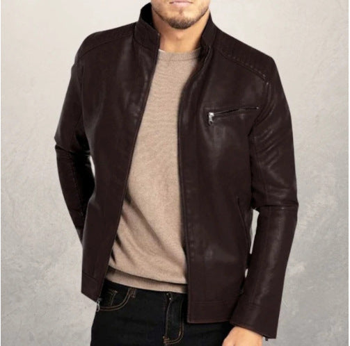 Chaqueta Biker Cuero Vintage Iron & Leather