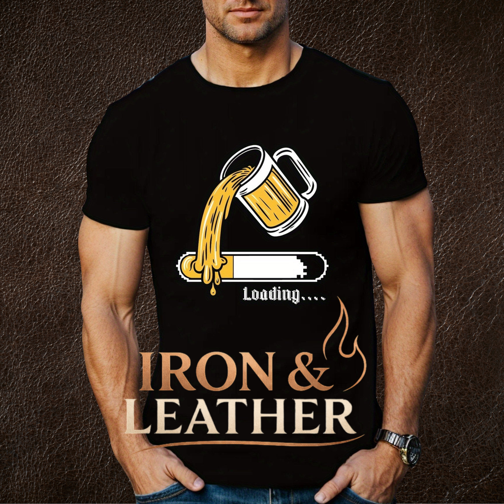 Camiseta Retro Beer Load Iron &Leather