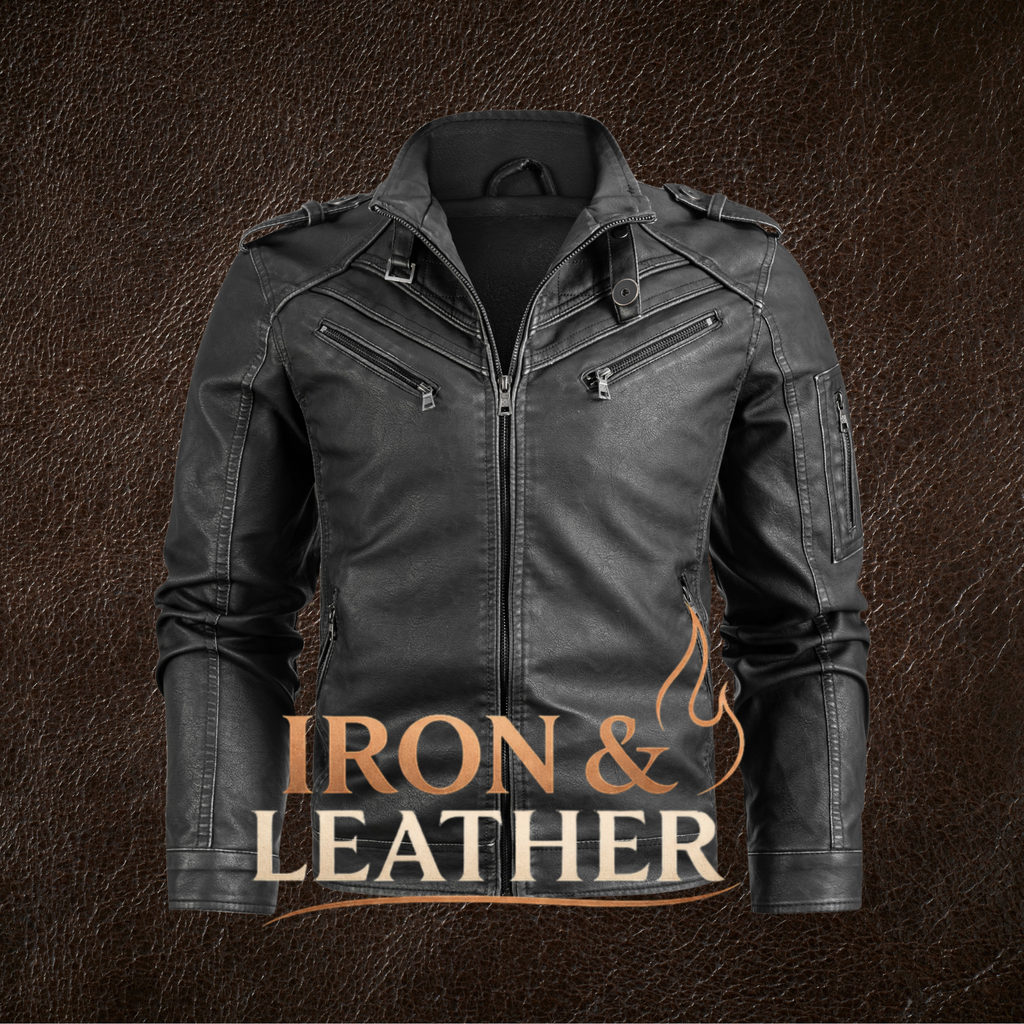 Chaqueta de Cuero Vintage Iron & Leather