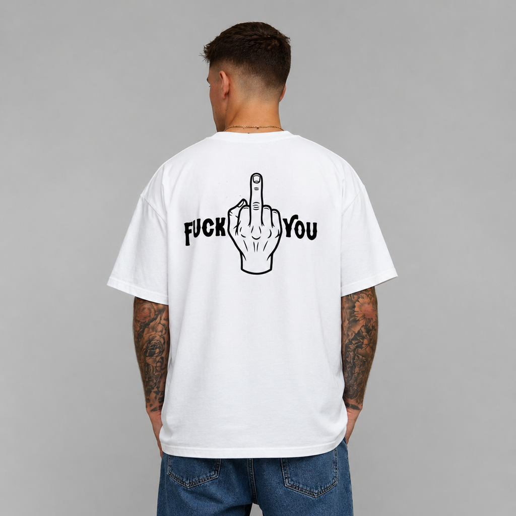Camiseta Oversize “Fuck You” White