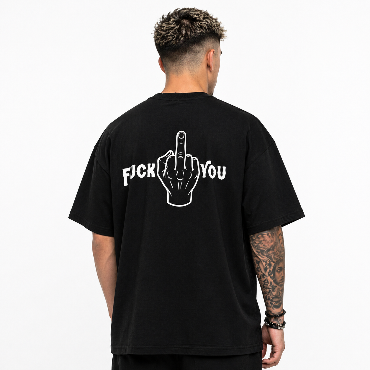Camiseta Oversize “Fuck You” Black