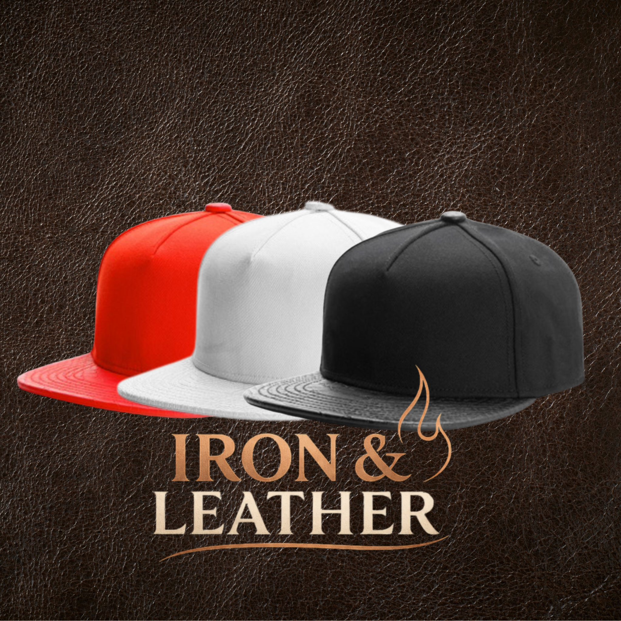 Gorra Biker Flat Brim Iron &amp; Leather