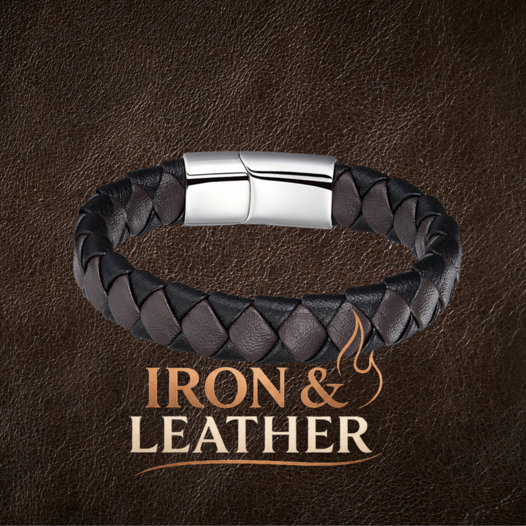 Pulsera de Cuero Biker Iron & Leather