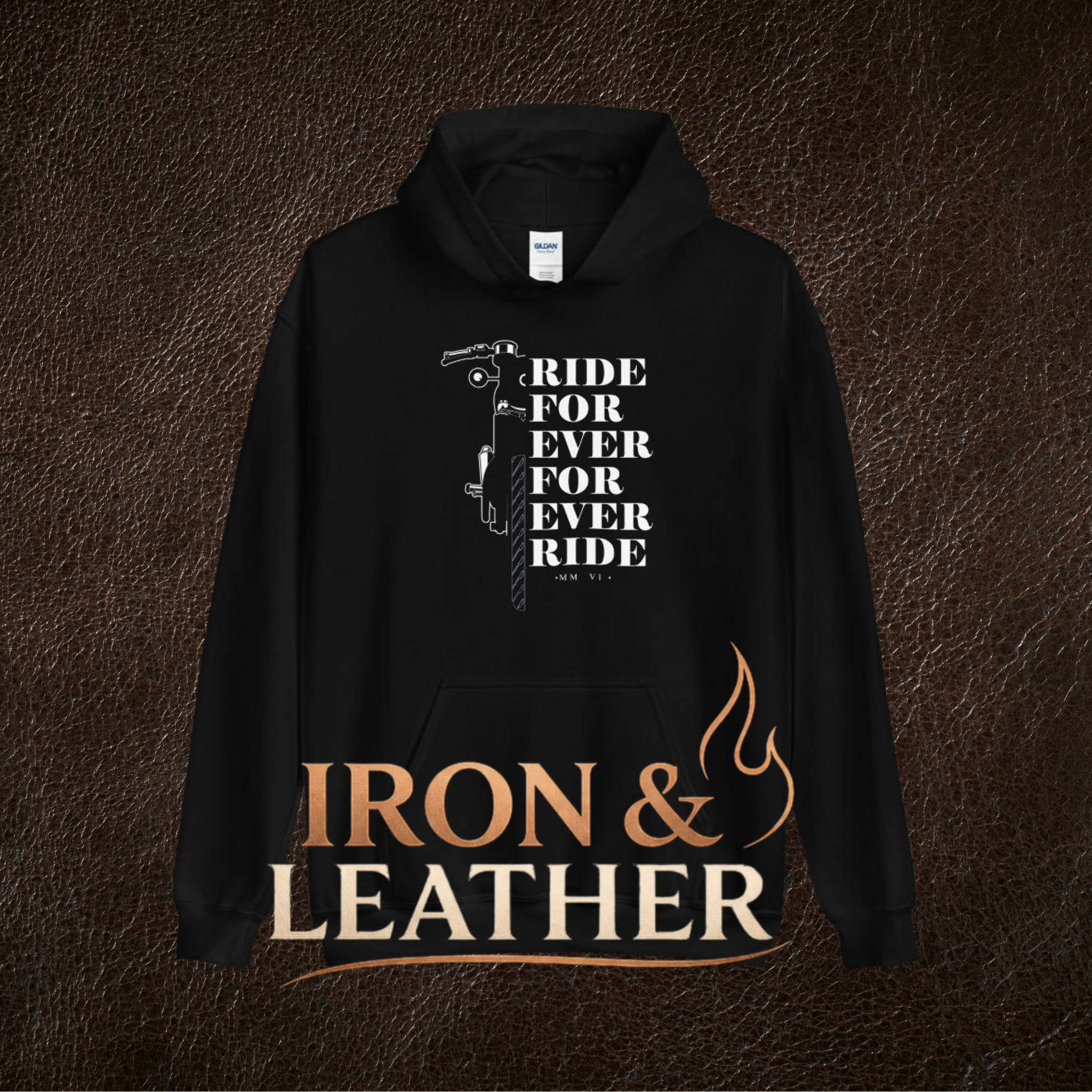 Sudadera "Ride For Ever" – Esencia Motociclista de Iron & Leather