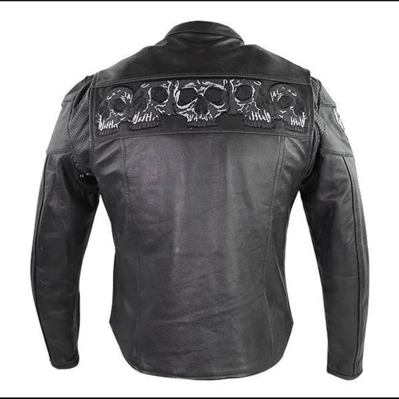 Chaqueta de Moto Skulls Essential Iron & Leather