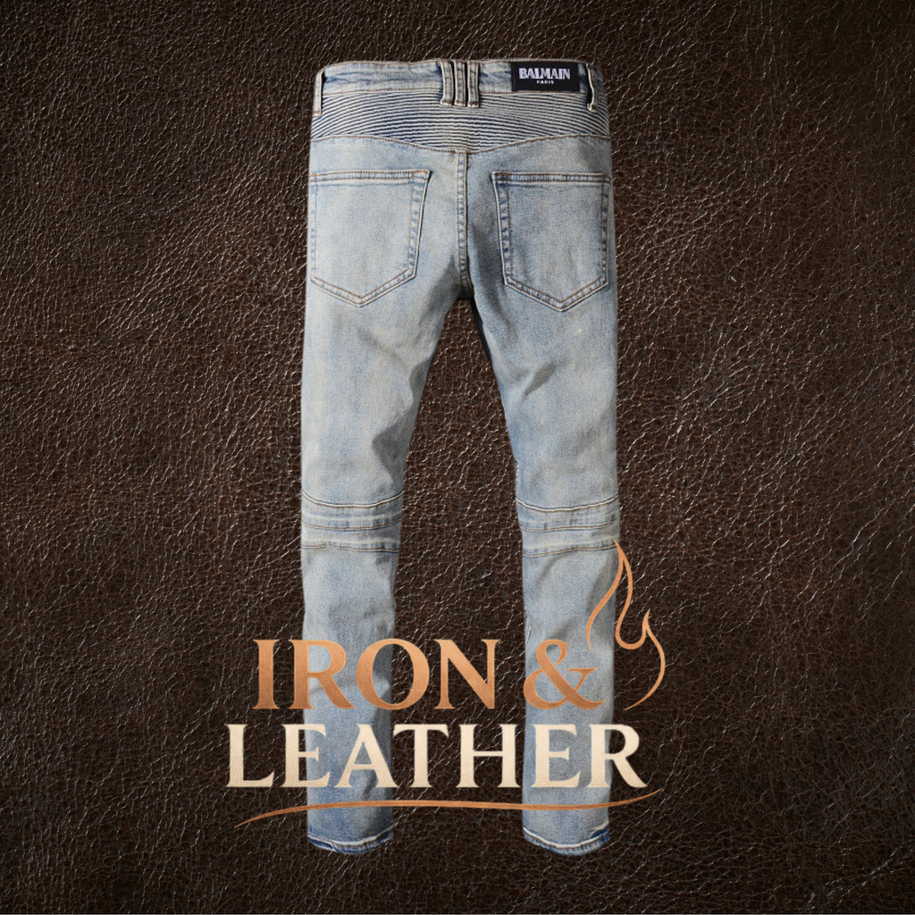 Jeans Biker Slim Fit Iron & Leather